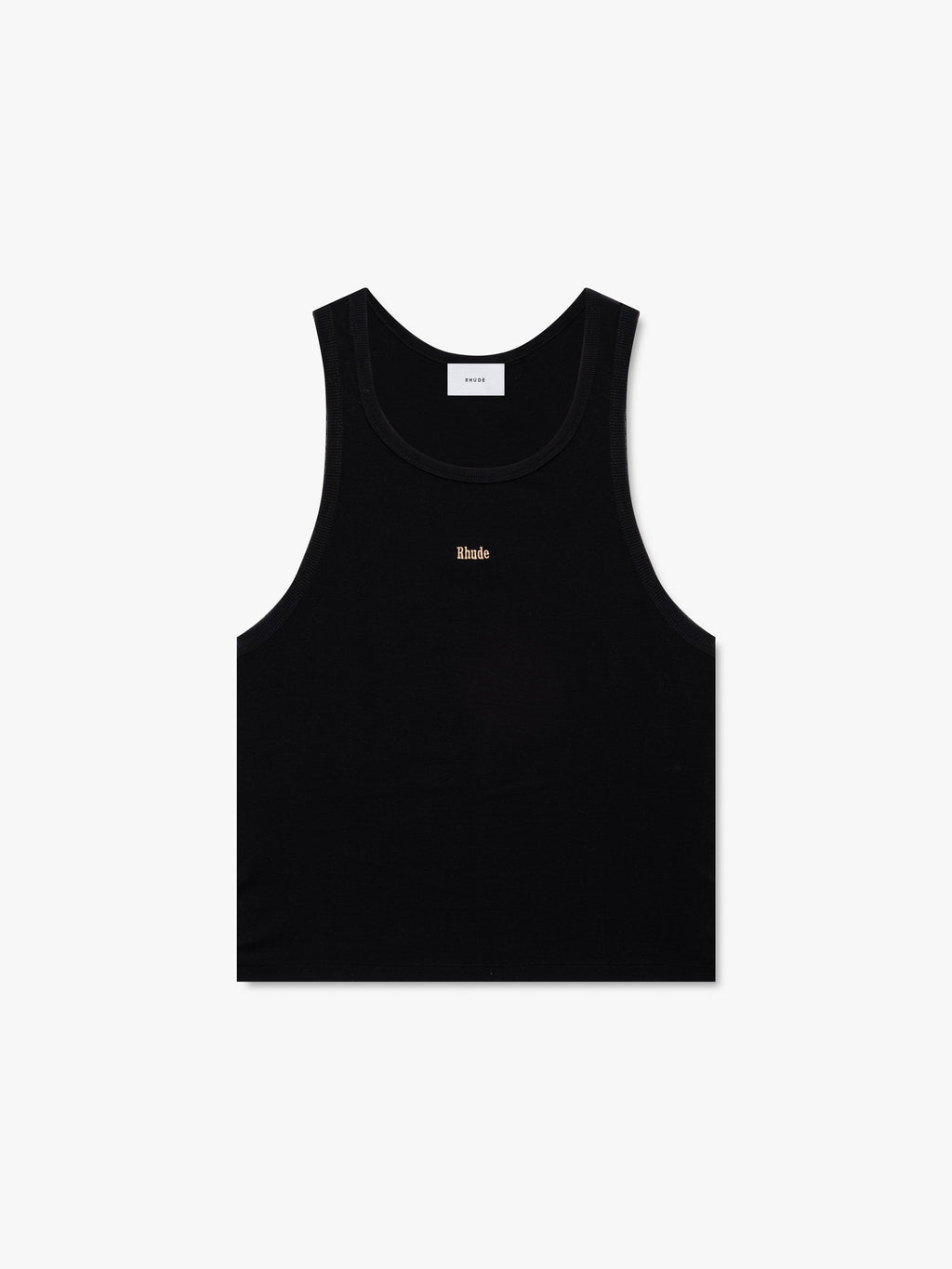 LOGO RIBBED TANK TOP