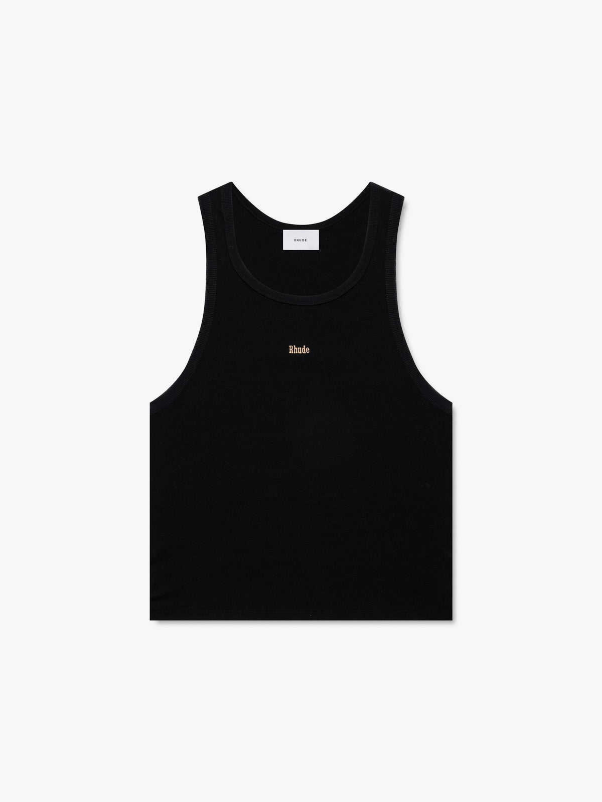 LOGO RIBBED TANK TOP