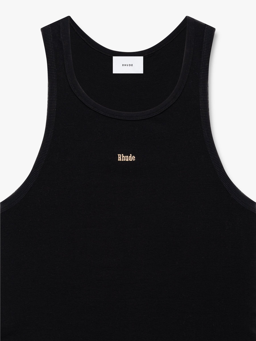LOGO RIBBED TANK TOP