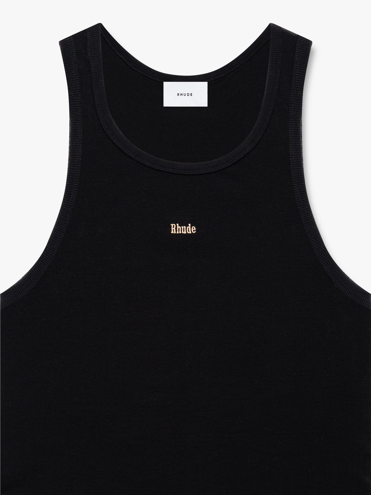 LOGO RIBBED TANK TOP
