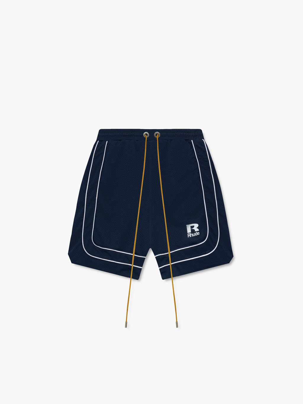 RHUDE MESH PIPING BAGGY TRACK SHORT