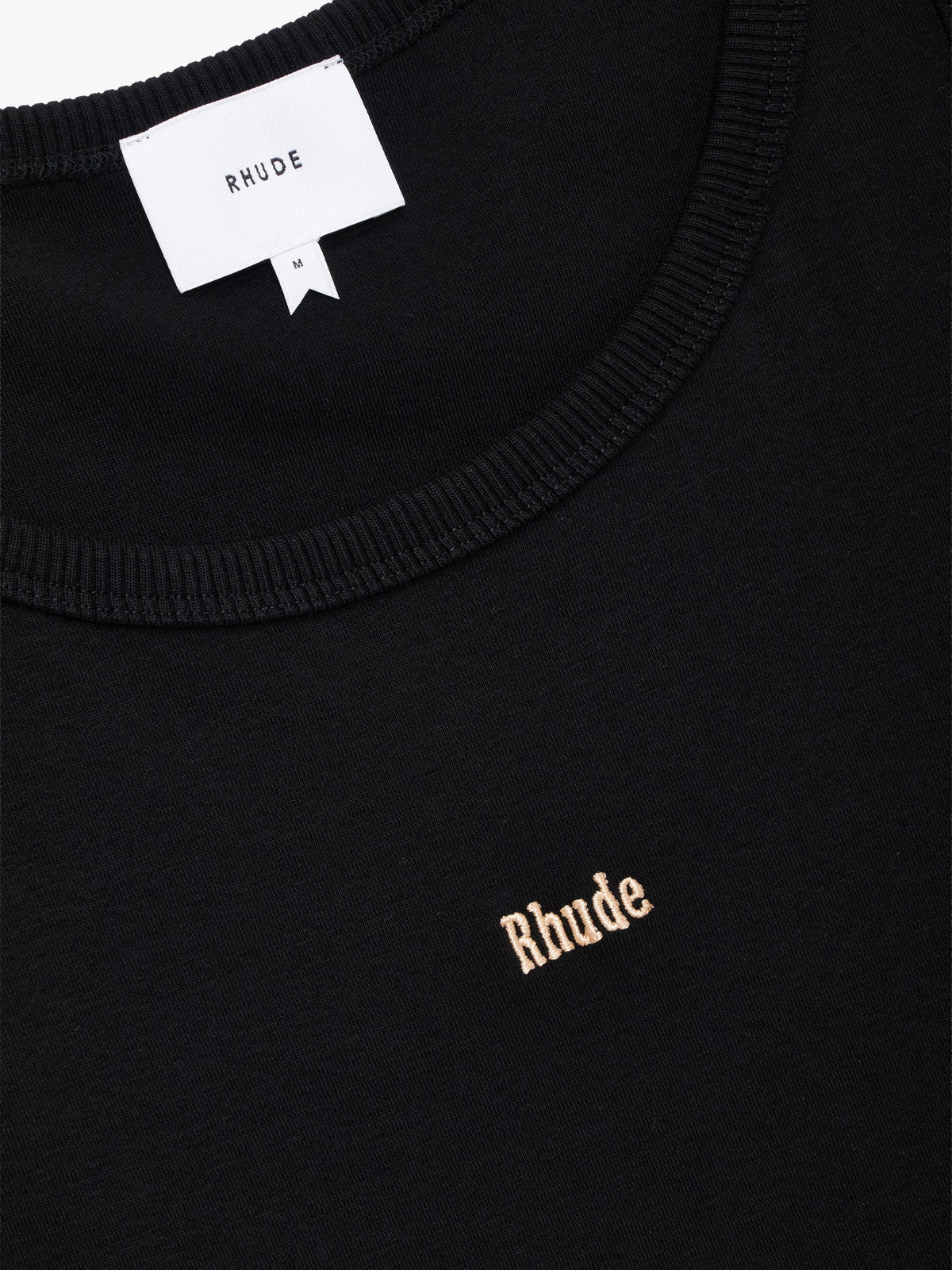 LOGO RIBBED TANK TOP
